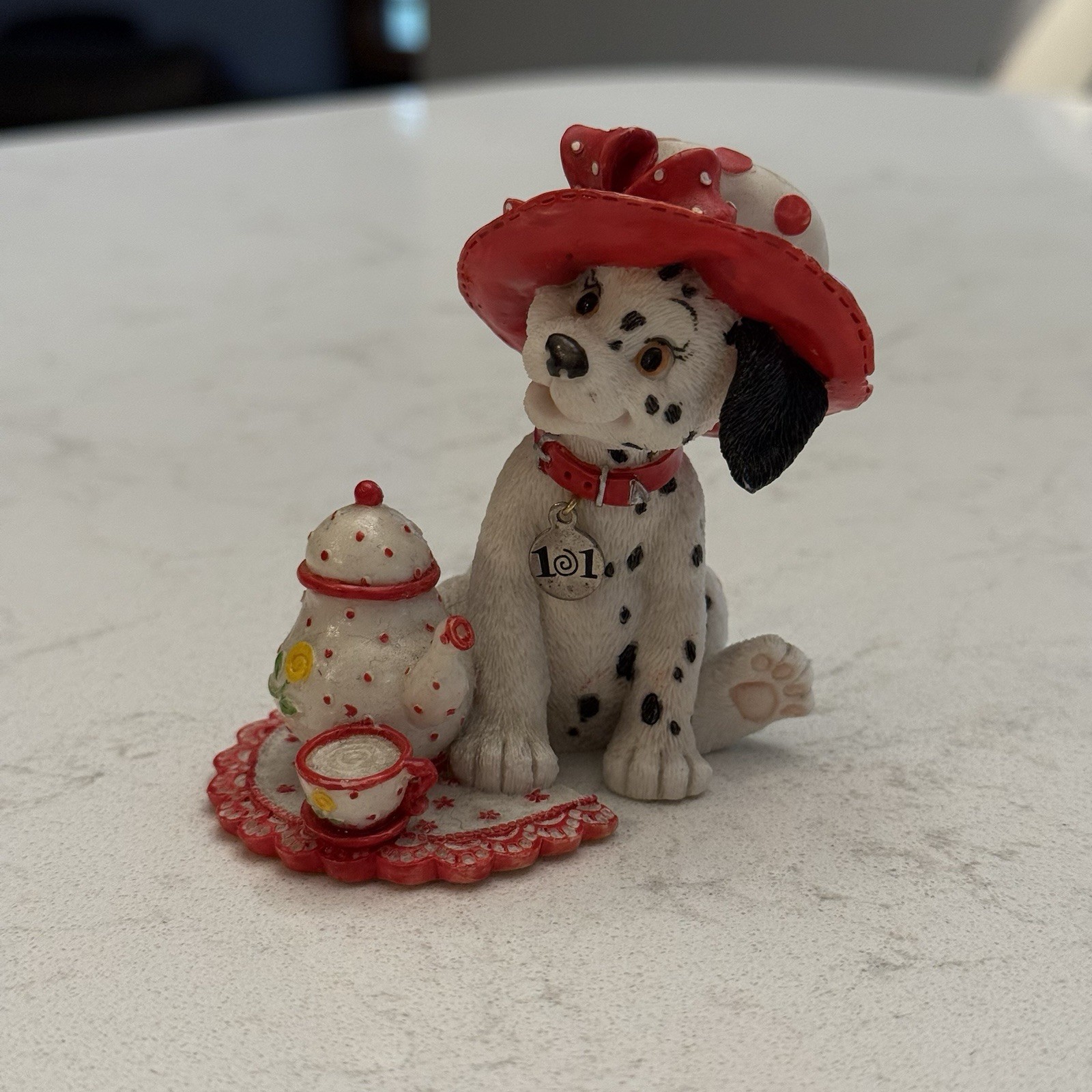 Disney 101 Dalmatians Figurine ‘Meet Me for a Spot of Tea’ Vintage Figurine