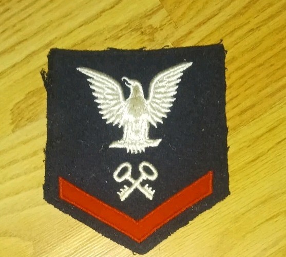 WORLD WAR II PATCH SUPPLY CLERK STOREKEEPER WOOL THIRD CLASS AUTHENTIC ORIGINAL