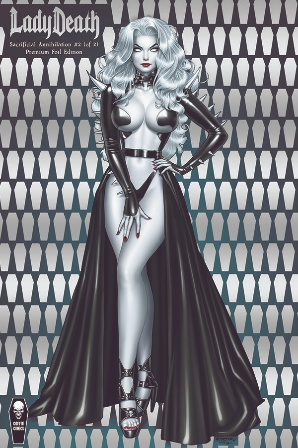 Lady Death Sacrificial Annihilation #2 Premium Foil Comic Richard Ortiz Cover