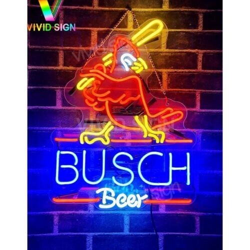St. Louis Cardinals Beer Acrylic Neon Sign 17″x14″ Light Party Real Glass Gift