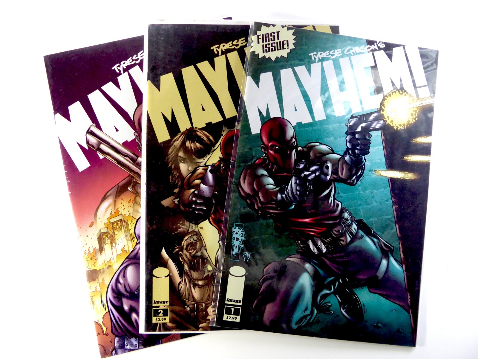 Image MAYHEM! (2008)#1-3COMPLETE VF/NM TO NM TYRESS GIBSON BAGS ONLY Ships FREE!