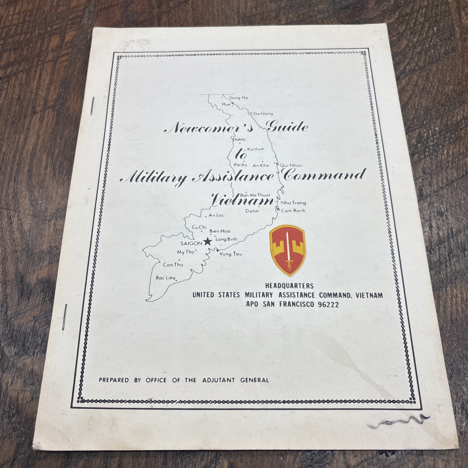 Handbook US Forces Vietnam Military Assistance Command April 1970 Vietnam War