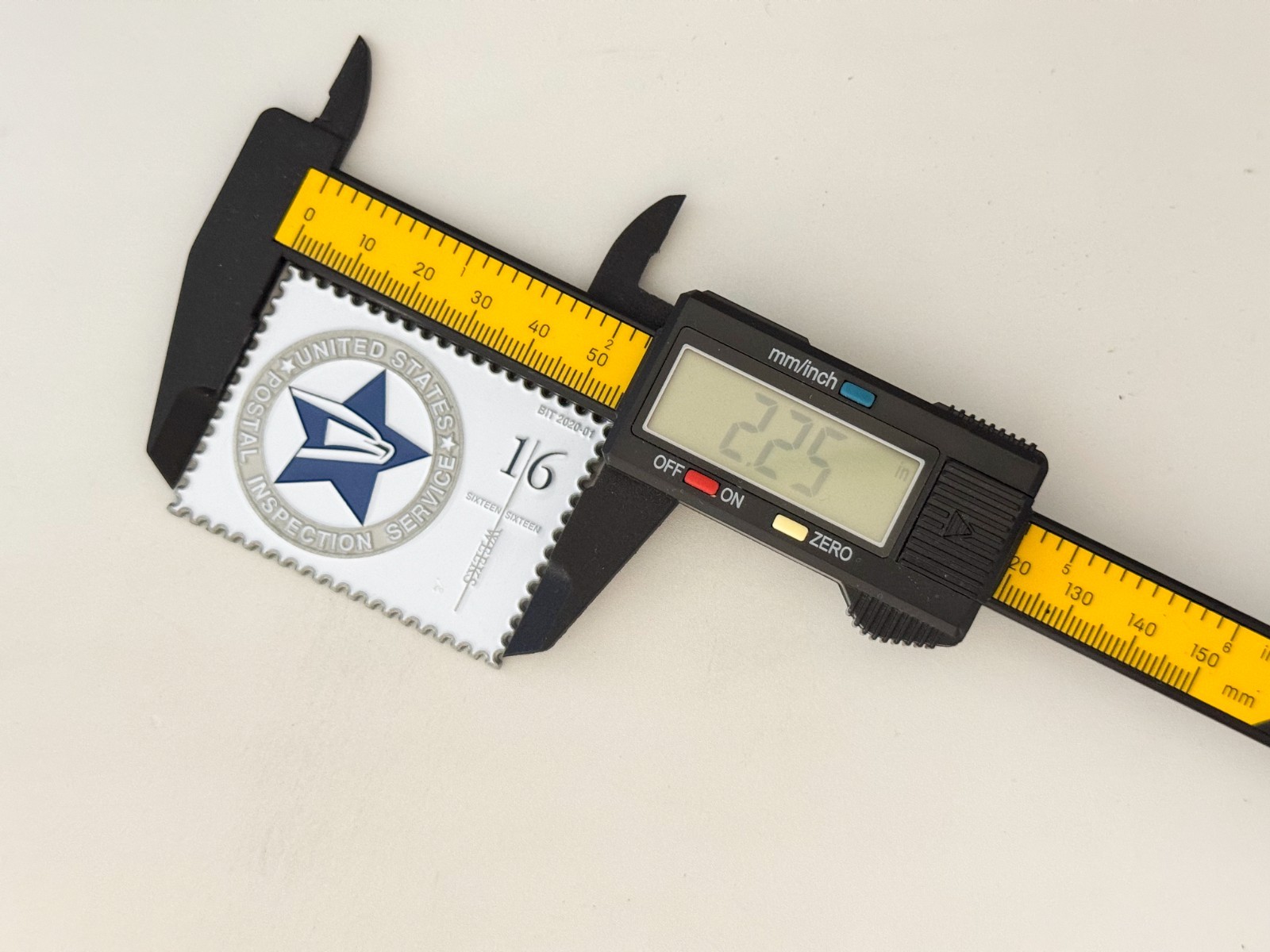 US Postal Inspection Stamp Shaped Barcode Still Trackin Challenge Coin J#15