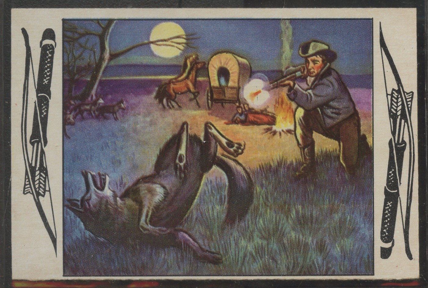 1953 Bowman Frontier Days #30 Night Visitors