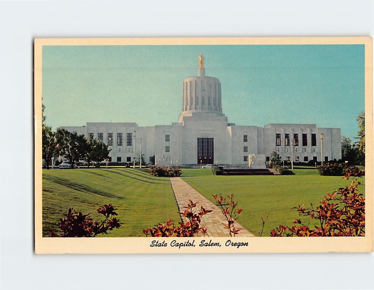 Postcard State Capitol Salem Oregon