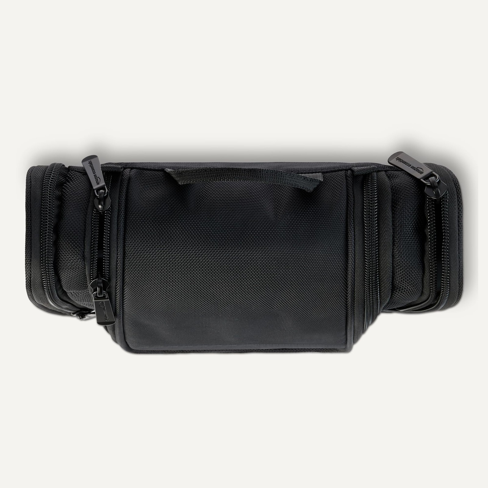 Amazon Essentials Spacious Toiletry Bag, 10 x 8.25 x 3.5 inches, Black