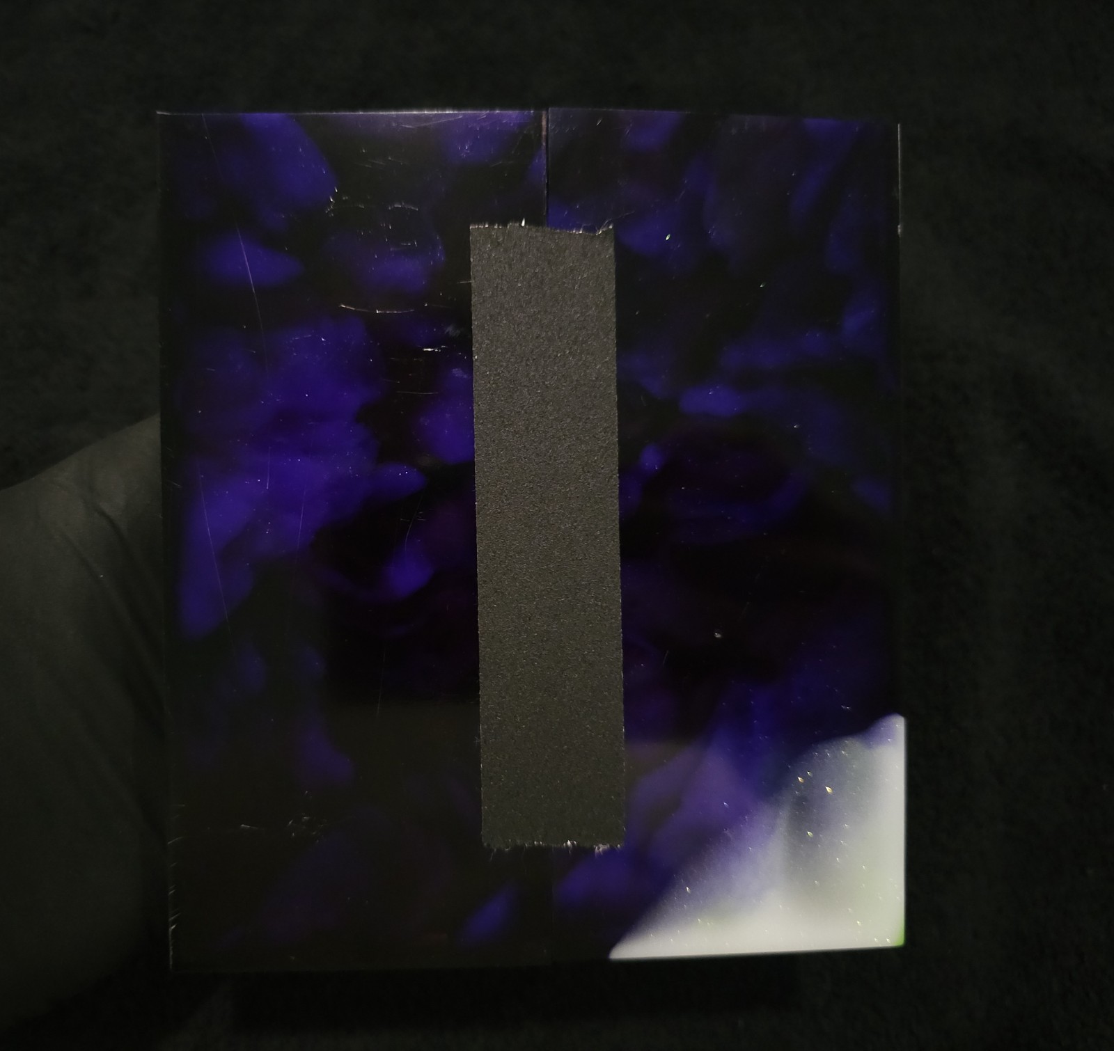 Resin Knife Scales – Gamma P1 – Handmade Epoxy Handle Material – 5¾” × 2½” × ⅜”