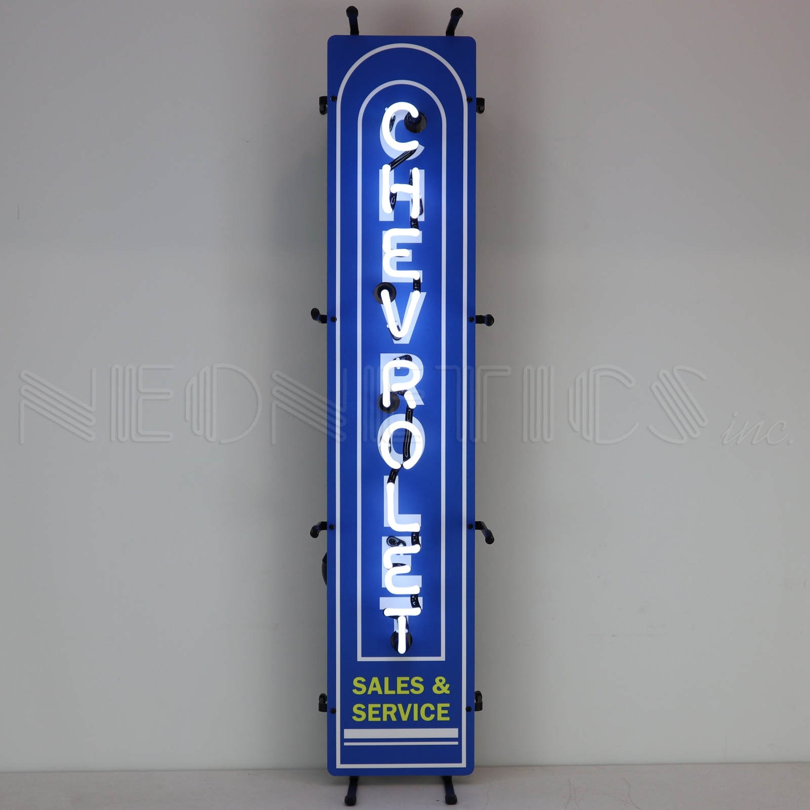 Chevrolet Licensed Vertical Neon Sign 5SMLVC