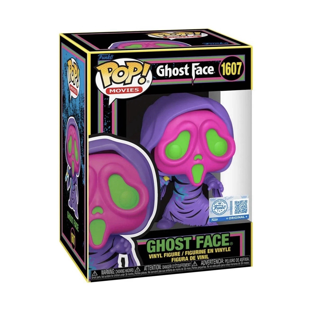 Funko Pop! Scream Ghost Face Black Light Vinyl Figure #1607 – EE EXC.