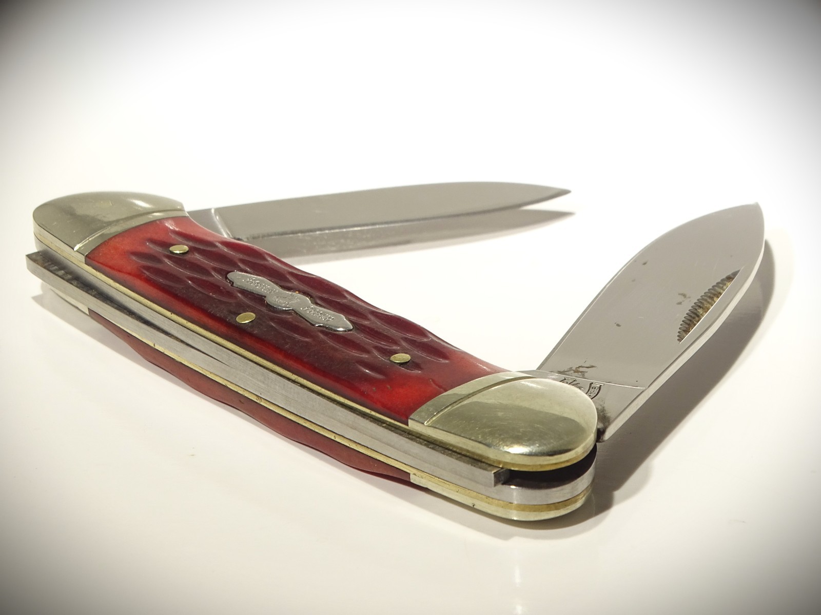 💥Rough Rider RR269 Canoe ~ Red Bone ~ 440 Stainless ~ Made in China ~ Used ~