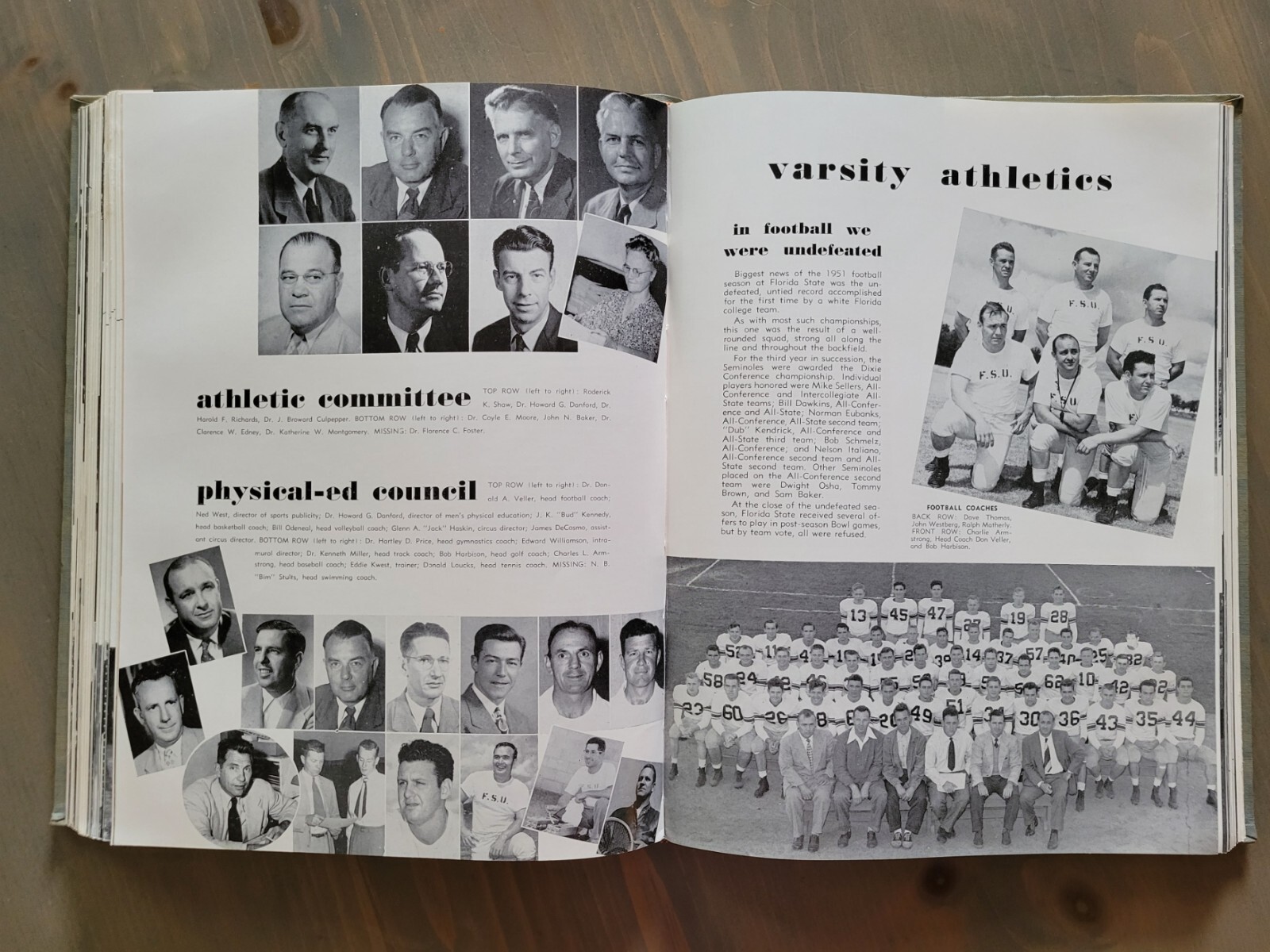 Tally-Ho Florida State University Tallahassee FSU 1951 Yearbook Volume IV