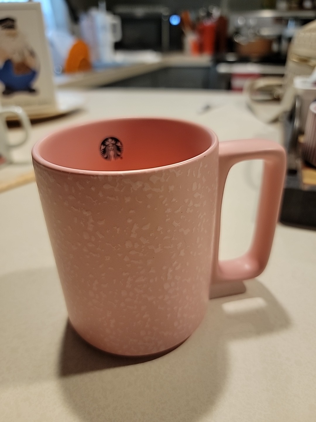 Starbucks Textured/Speckled Pink Coffee Mug/Cup 2019 Matte 12oz Valentine’s Day