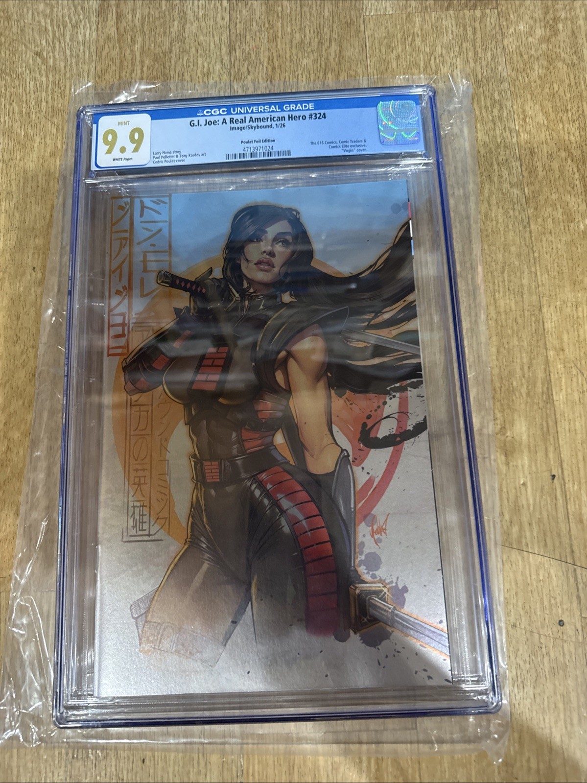 Gi Joe A Real American Hero #324 CGC 9.9 Not 9.8 Mint Cedric Poulat Foil Graded