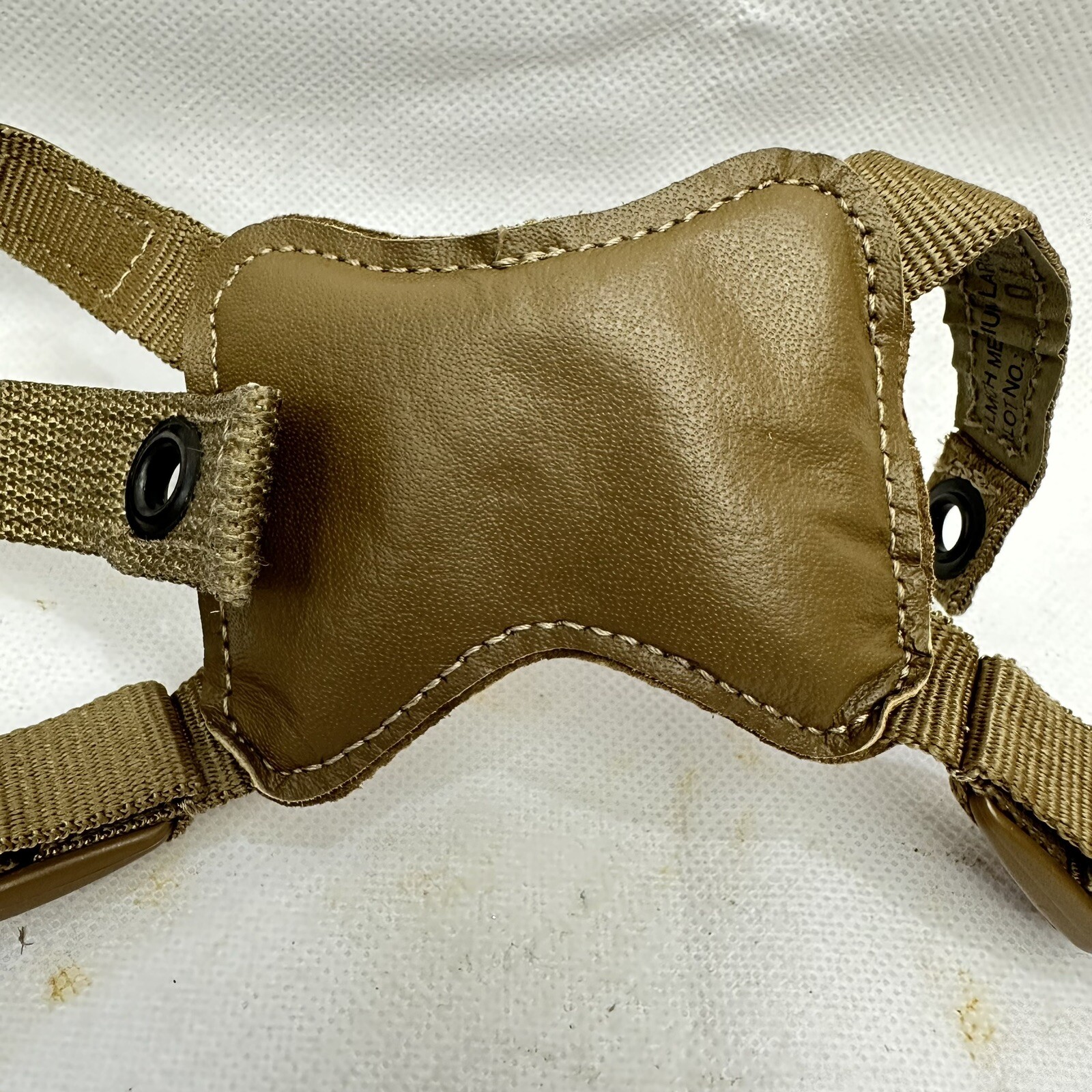 XL USMC LWH Lightweight Helmet 4-Point Chinstrap Harness Marines Coyote Brown