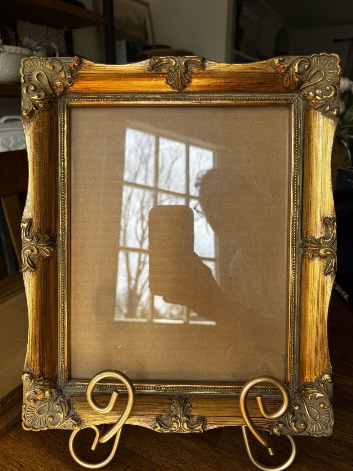Vtg Victorian Baroque Ornate Gold Leaf Picture Frame 12×10″ Hollywood Regency