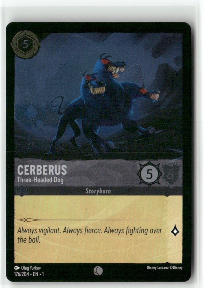 Cerberus 176/204 Three-Headed Dog Foil The First Chapter Disney Lorcana TCG
