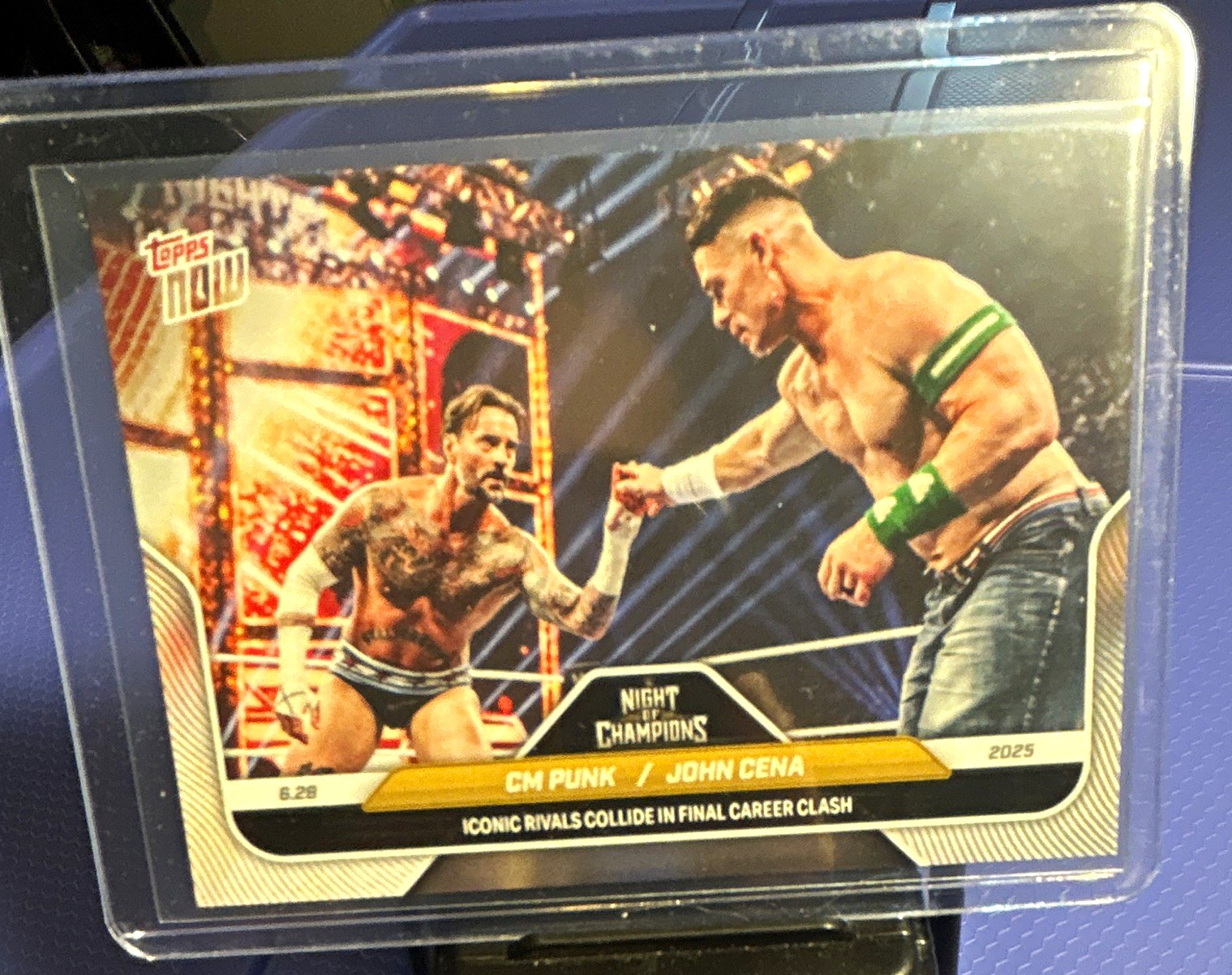 Topps WWE Night of Champions 2013 2-Card Lot CM Punk vs John Cena #6.28 #51