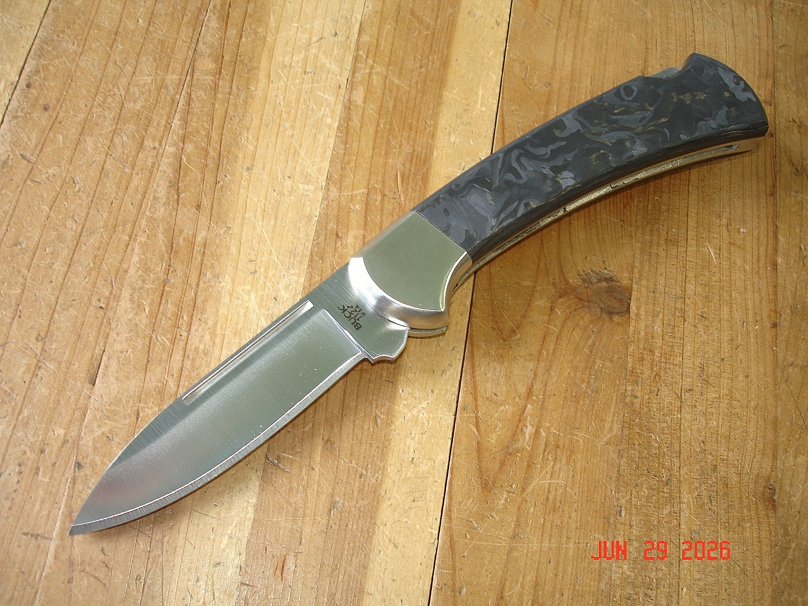 NIB FB BUCK KNIFE 112 CFS1BOTM RANGER BOS S35VN BLADE CARBON FIBER HANDLE CLIP!!