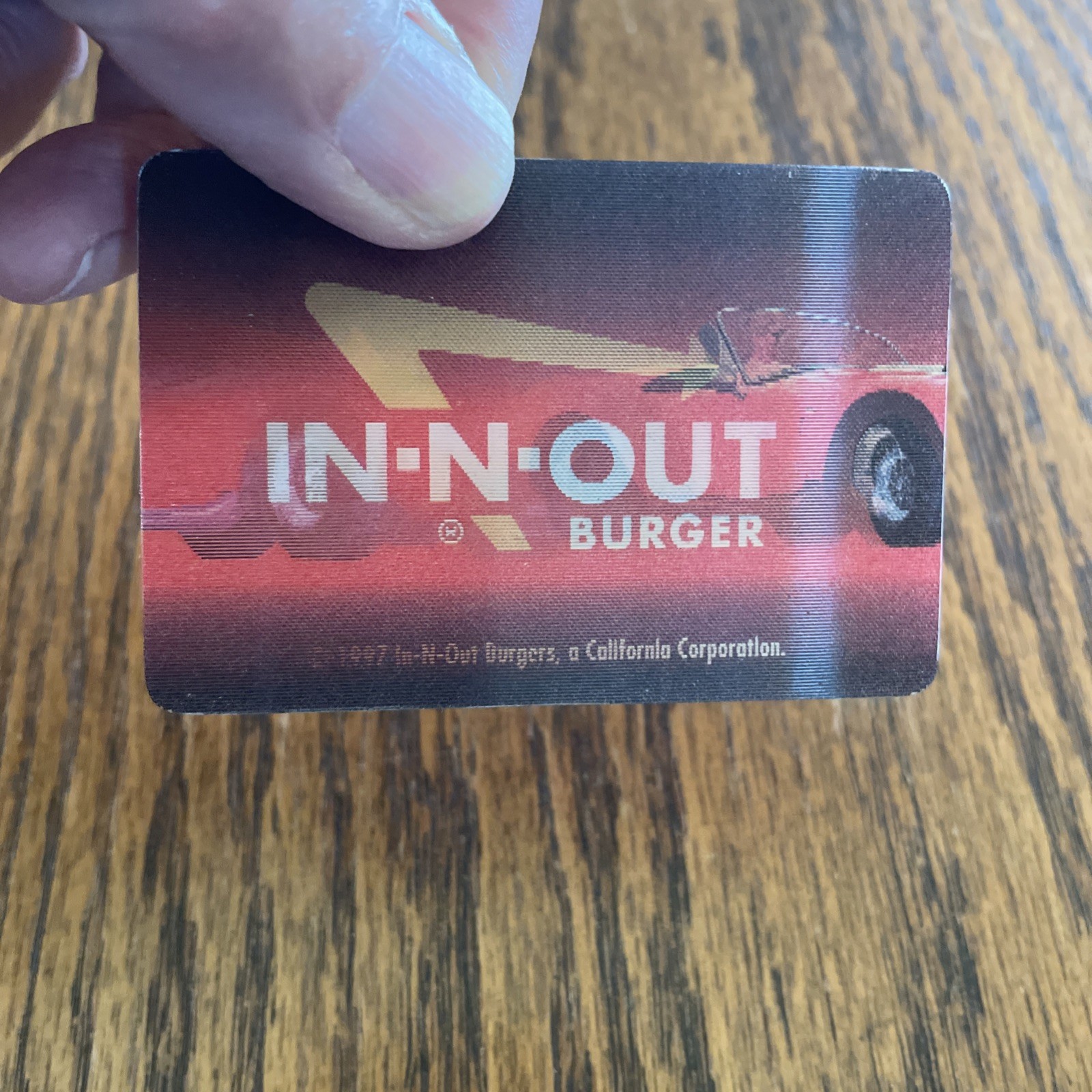 IN-N-OUT Burger Cobra Motion Card