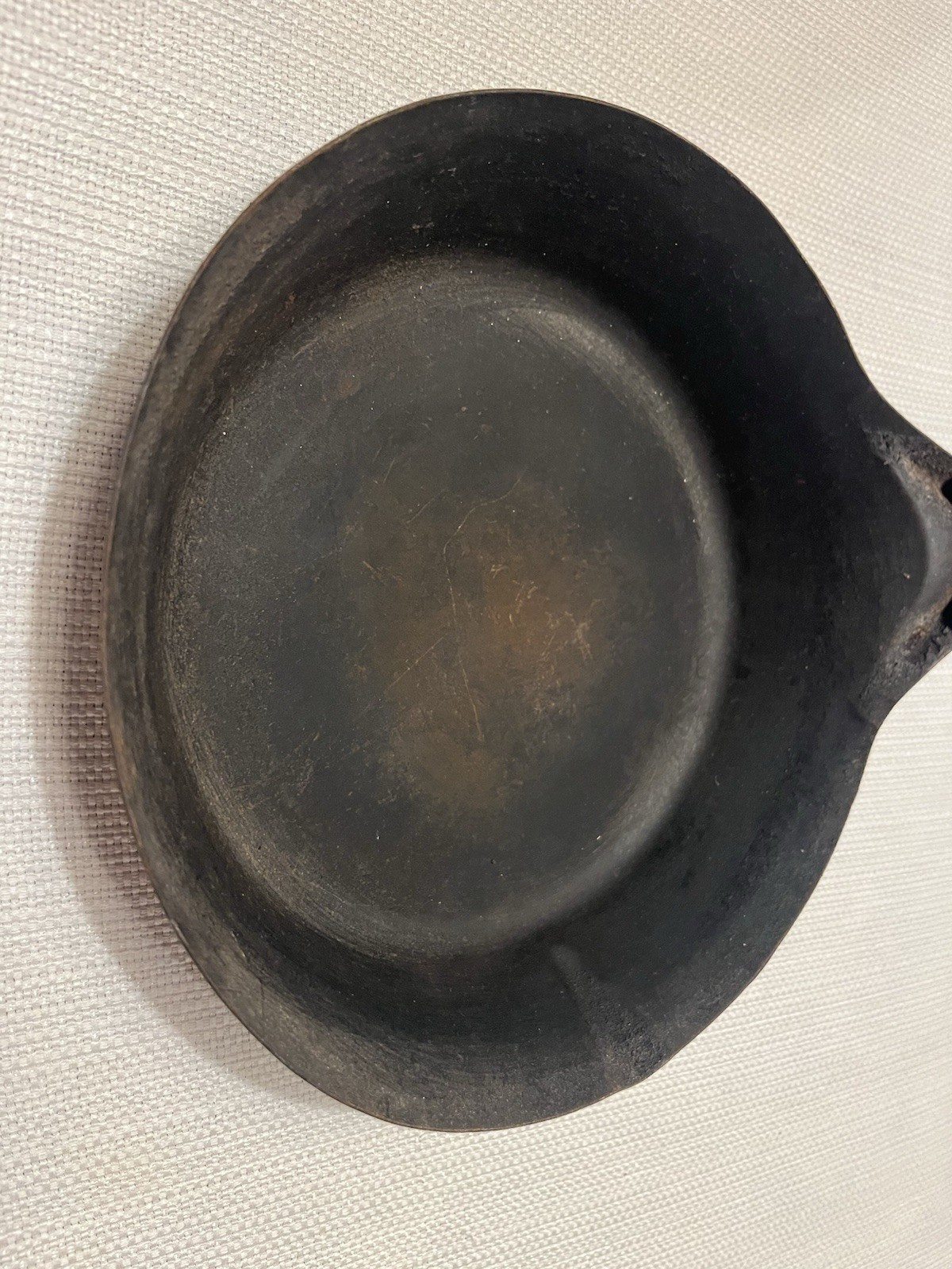 Vintage Mix Lot Of 2 Metal Cold Handle Cowboy Pan Camping Skillets 8.5” & 6”