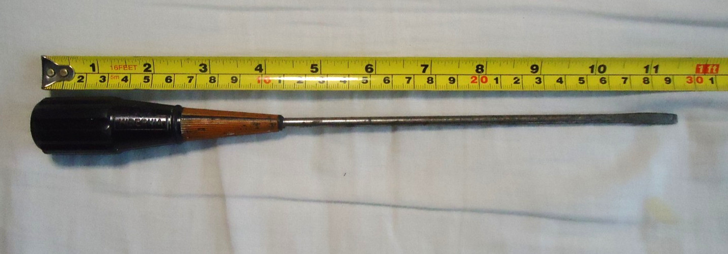 11.5″ William Marples Hibernia Flathead Screwdriver Electrical 10,000 Volts (4)