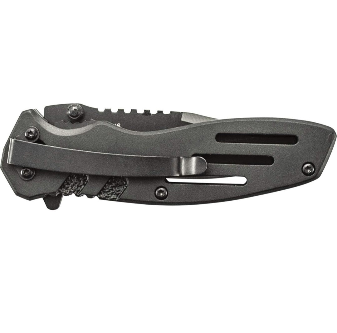 Smith & Wesson EXTREME OPS Folding Tactical Knife, Model SWA24S, Black Finish