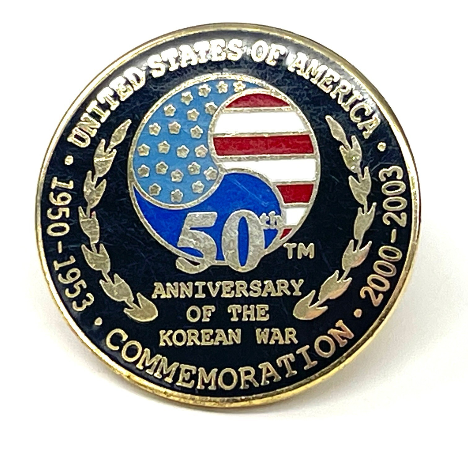 U.S. Korean War 50th Anniversary Commemoration Hat Pin – 1950-1953 – 2000-2003