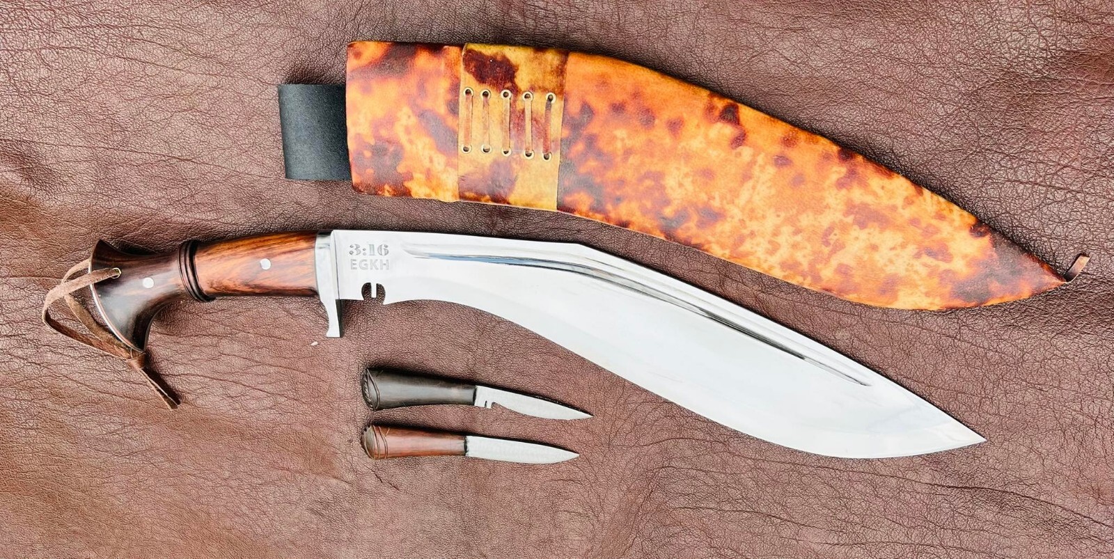 EGKH – 16″ Mutiny Kukri Knife- Handmade Authentic Gurkha High Carbon Steel knife