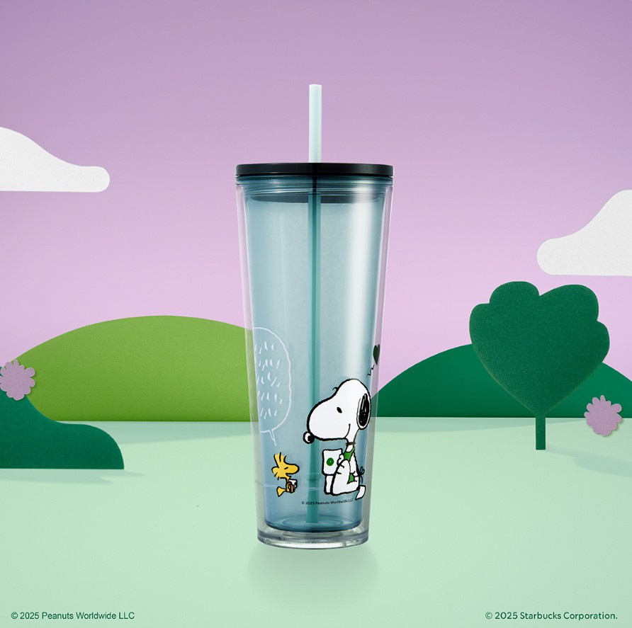 Starbucks 2025 Limited Peanuts Mug – Joe Kind Snoopy Love, 24oz Cold Water Style