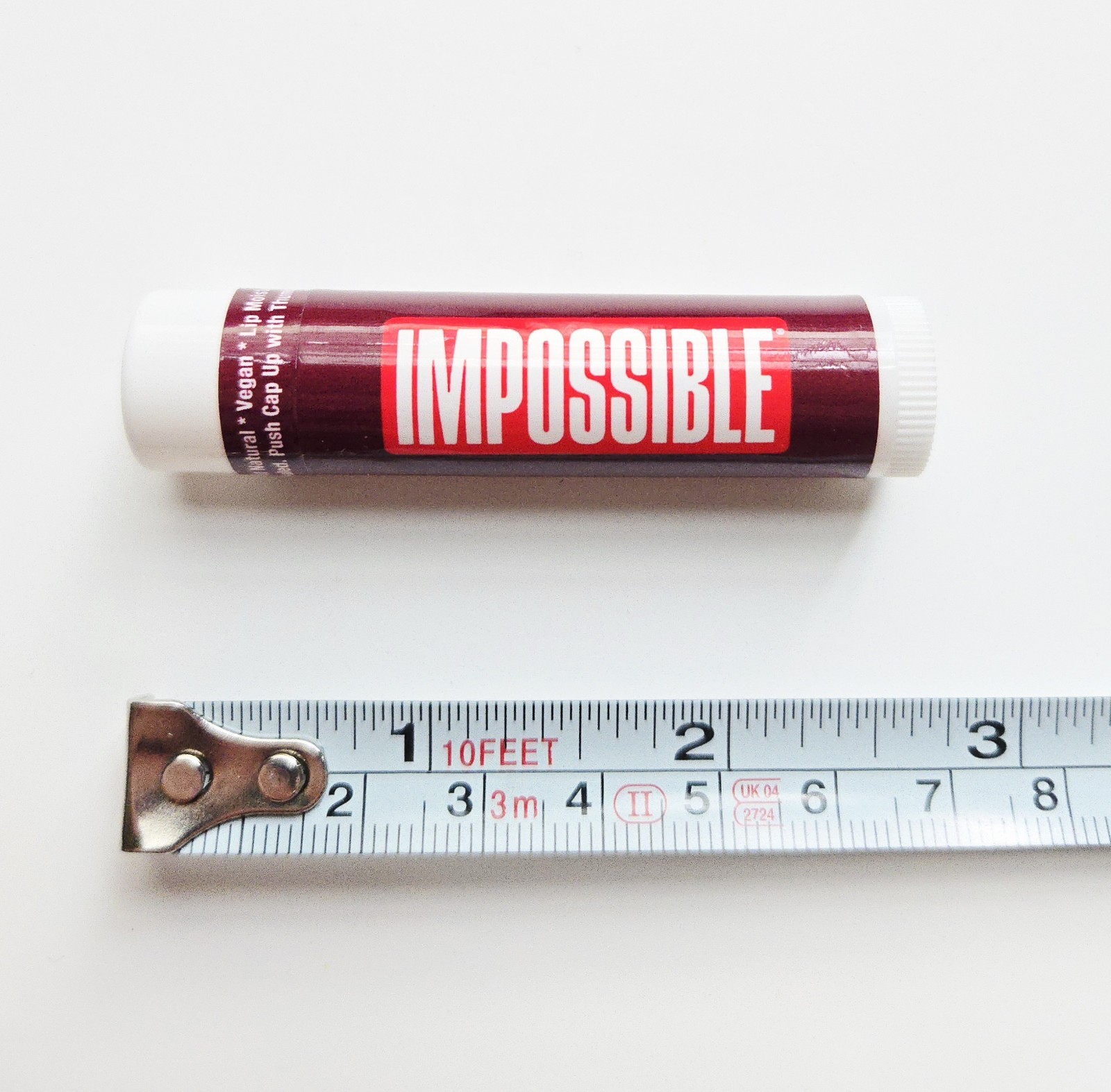 OFFICIAL IMPOSSIBLE PROMO LIP BALM PLANT BASED BURGER COMPANY VEGAN CHAPSTICK