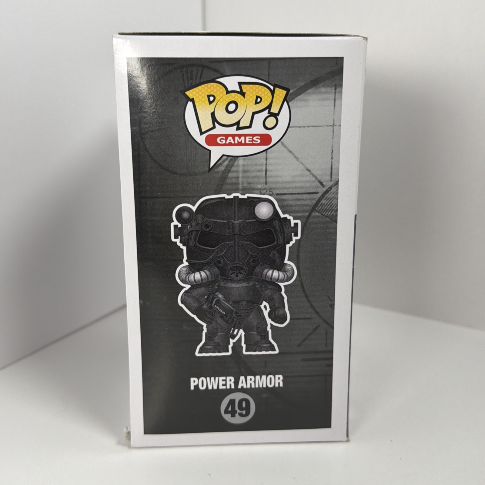 Funko Pop! Games: Fallout – Power Armor #49 Black & White GameStop Exclusive