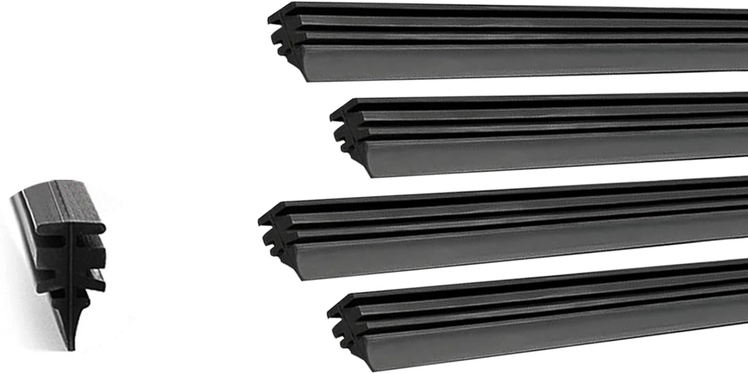 4PCS Wiper Blade Refill, 26″ DIY Adjustable Universal Replacement Wiper Blade Re