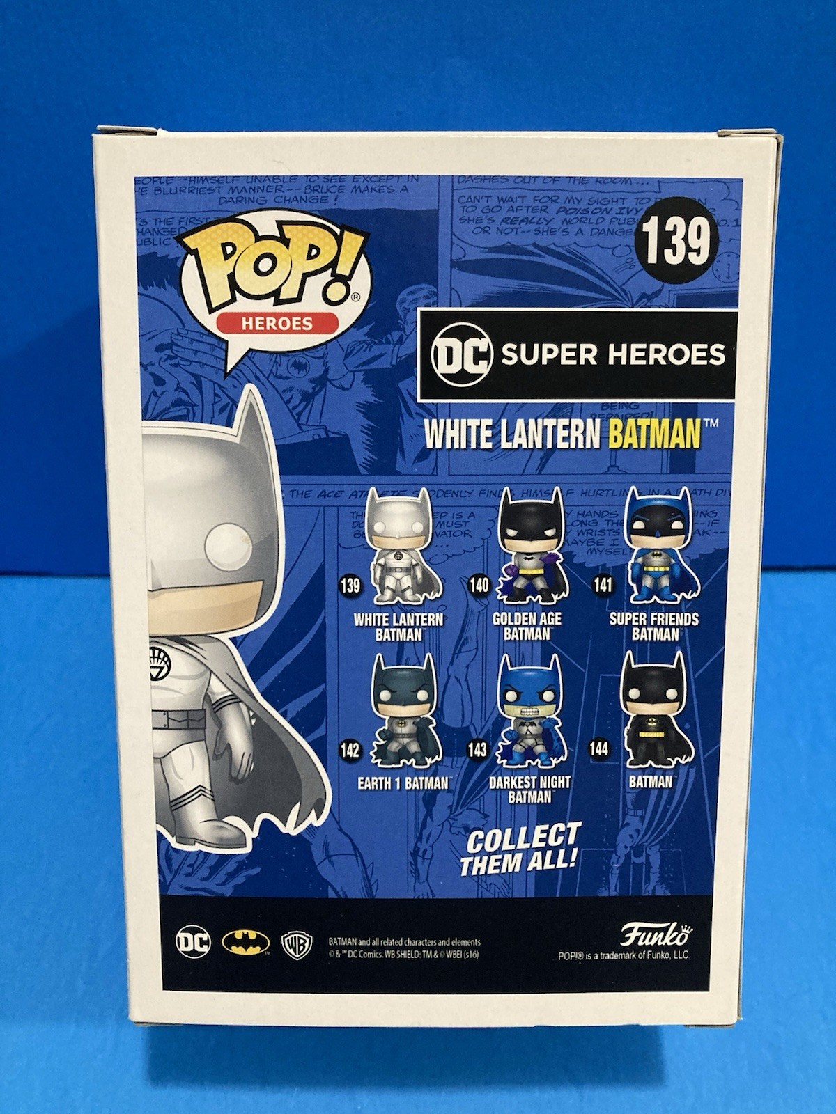 Funko Pop Heroes 139 White Lantern Batman New York Comic Con Limited Edition