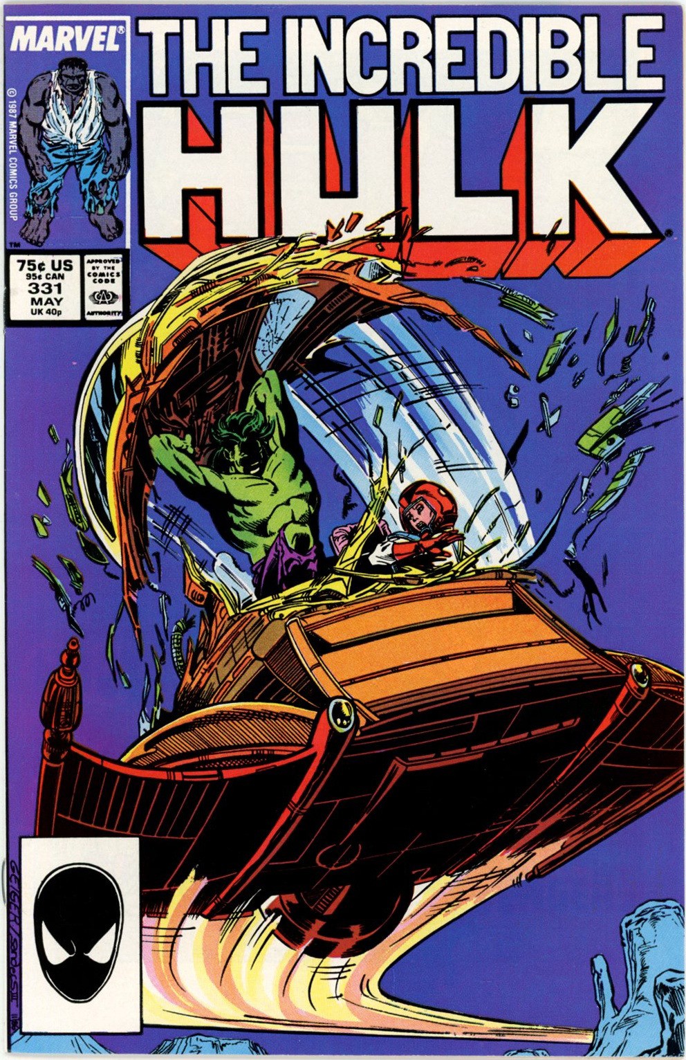 Incredible Hulk #331 1987 Marvel Comics VF Comic Book Direct