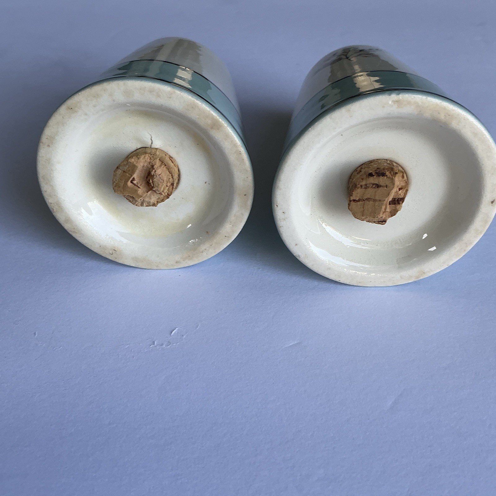 Homer Laughlin Cavalier Eggshell Triumph Seven Holes Salt And Pepper Shakers
