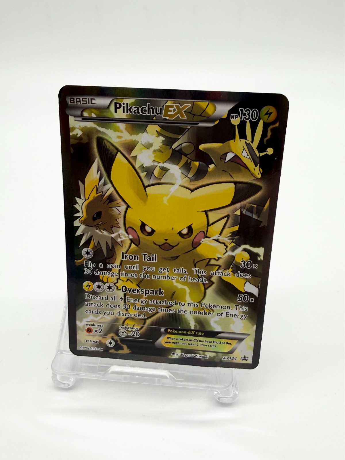 Pokemon TCG Pikachu EX XY124 Black Star Promo LP/NM