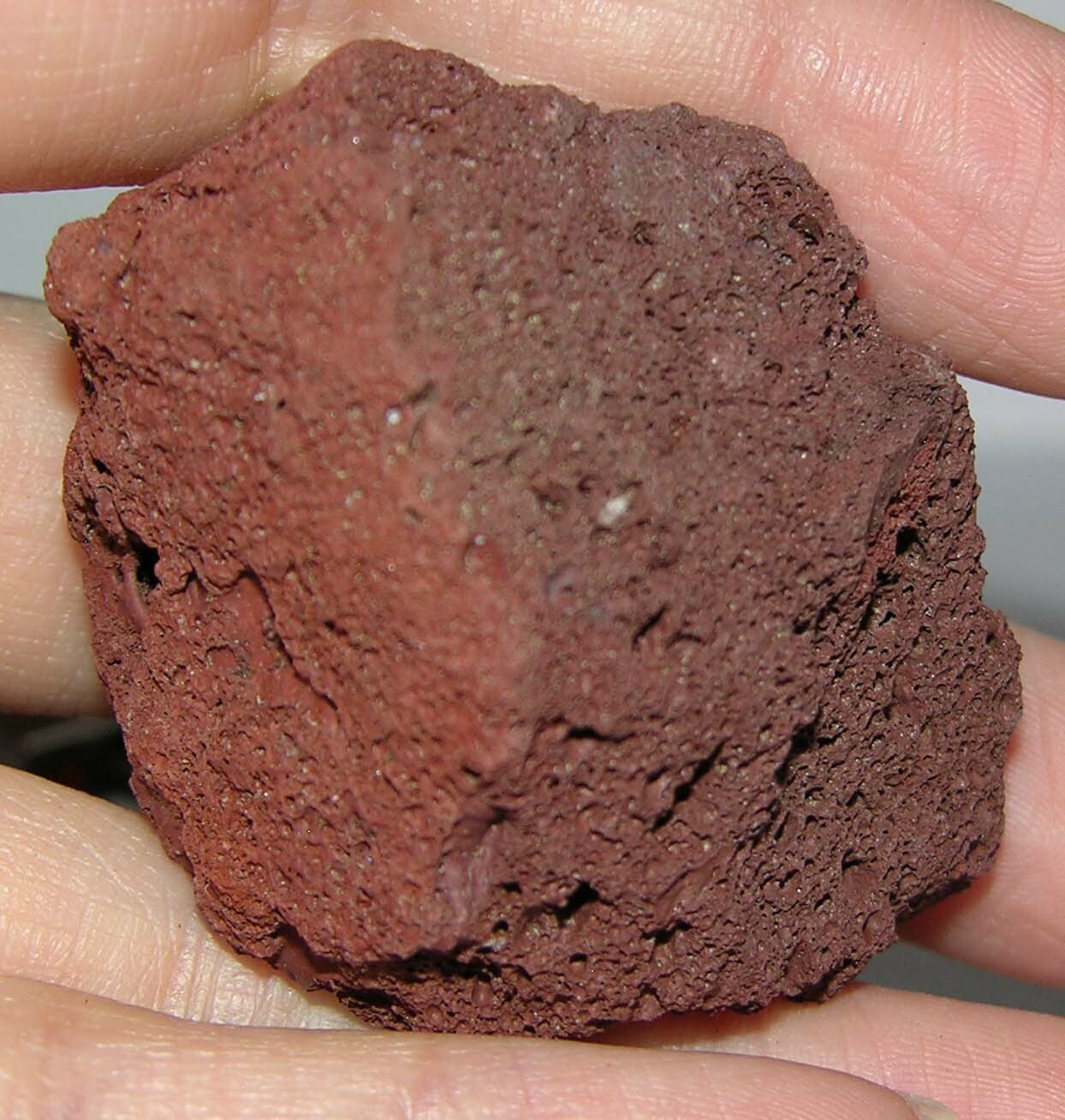 #18 1 3/4 in USA 100% Natural Volcano Rough Raw Red Lava Rock Specimen 45.00mm