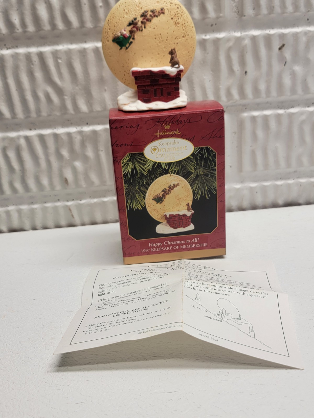 Hallmark Happy Christmas To All! Keepsake Christmas Ornament 1997