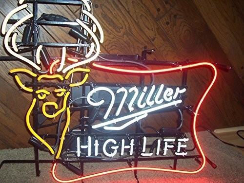 US STOCK Miller High Life Deer Miller Lite Beer 20″x16″ Neon Sign Lamp Light Pub