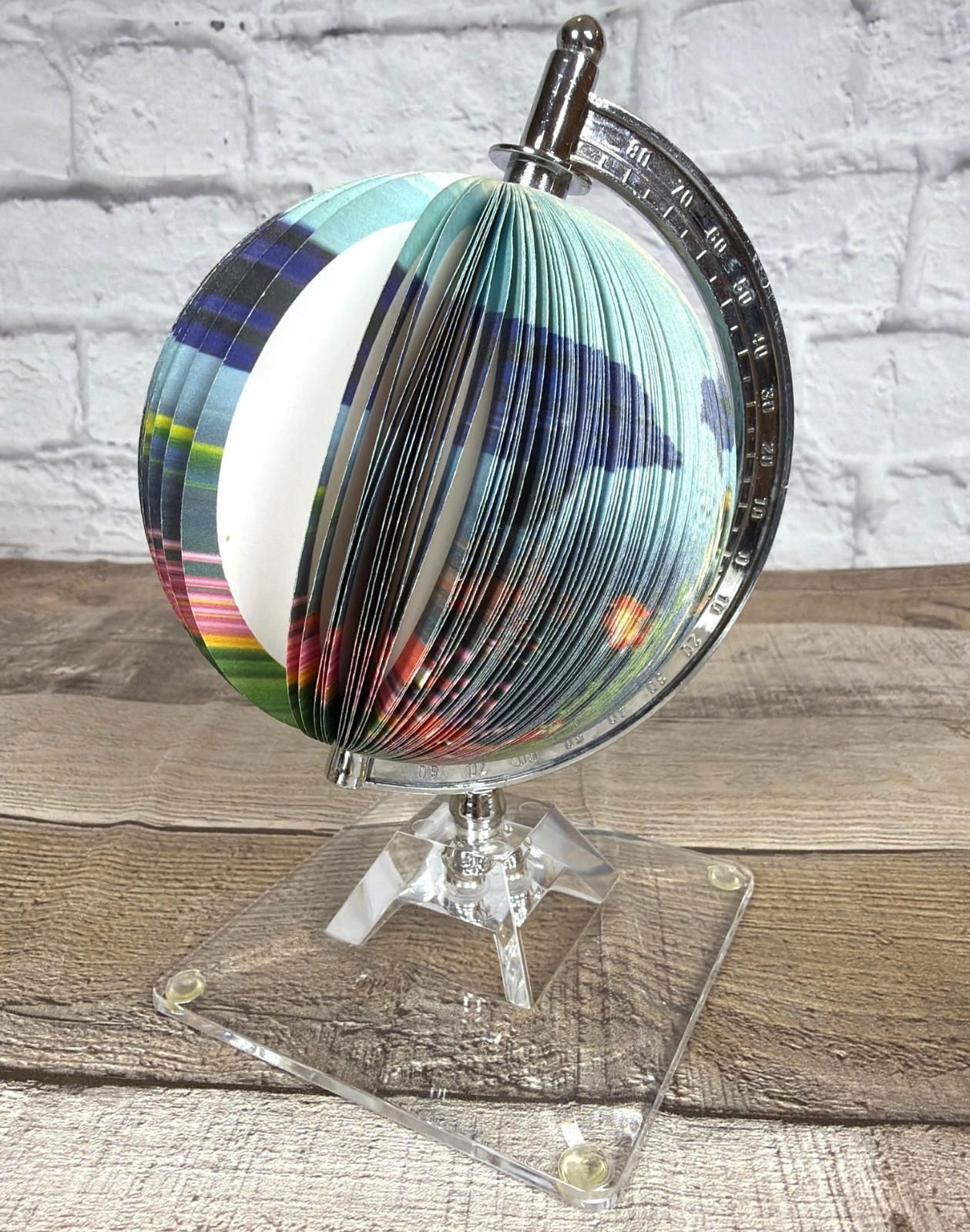 VTG Dolphin Globe Notepad 3D Ocean Fish Sea Life Paper Memo Rotating Desk Décor