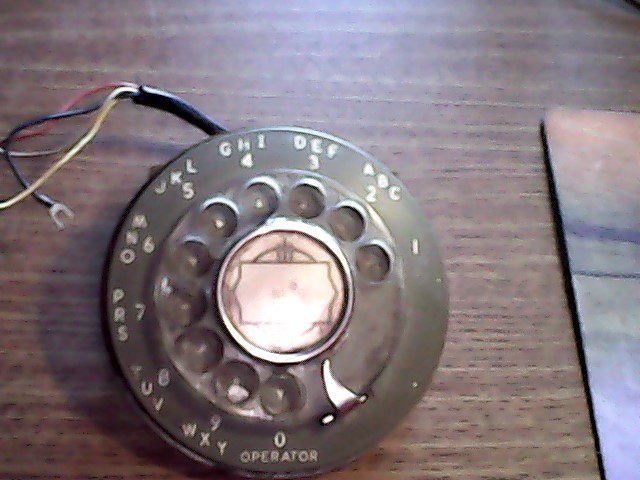 Nice, Green AE Rotary Phone Dial, For Parts