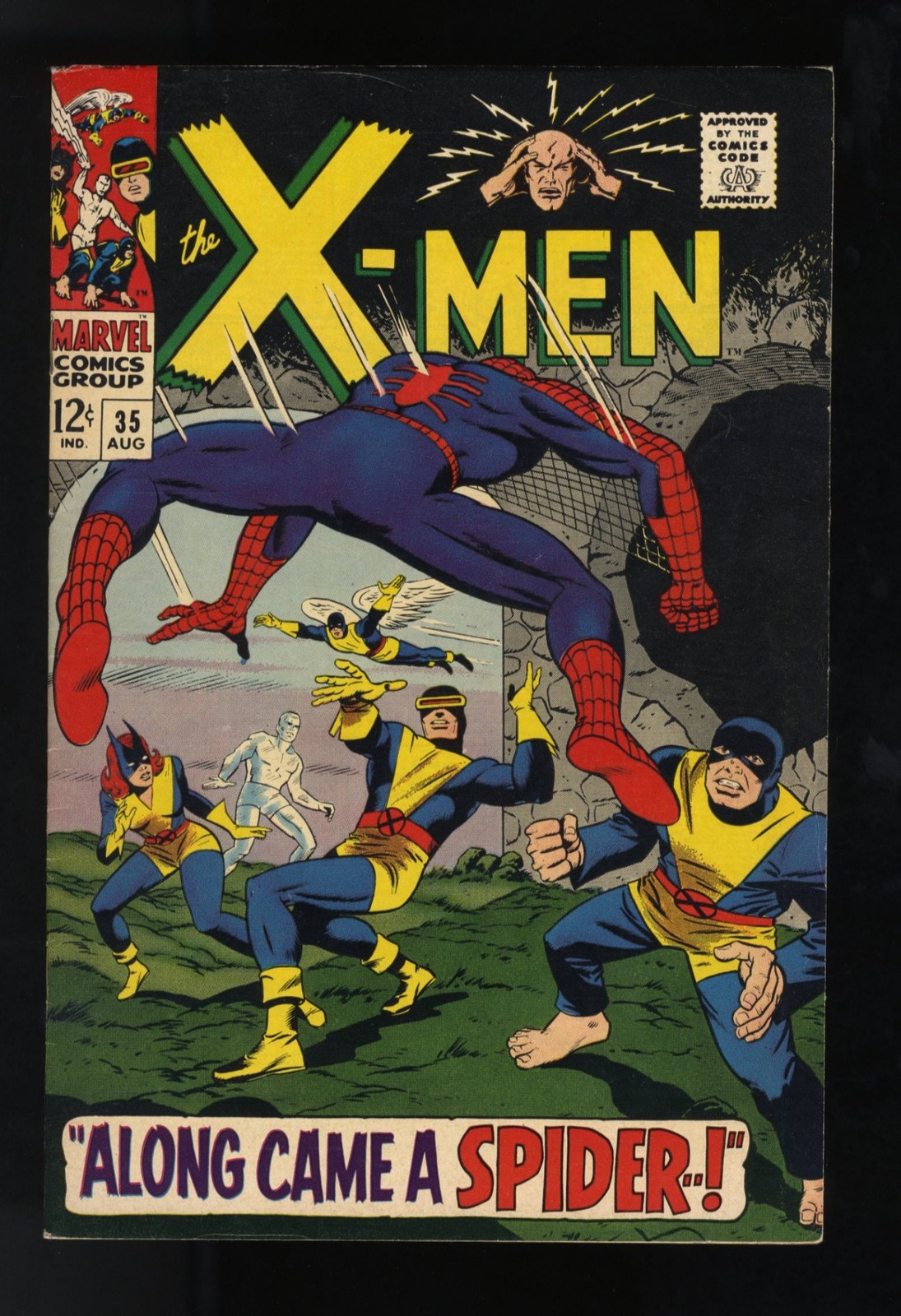 X-Men #35 VF- 7.5 Spider-Man! 1st Appearance of Changeling! Marvel 1967