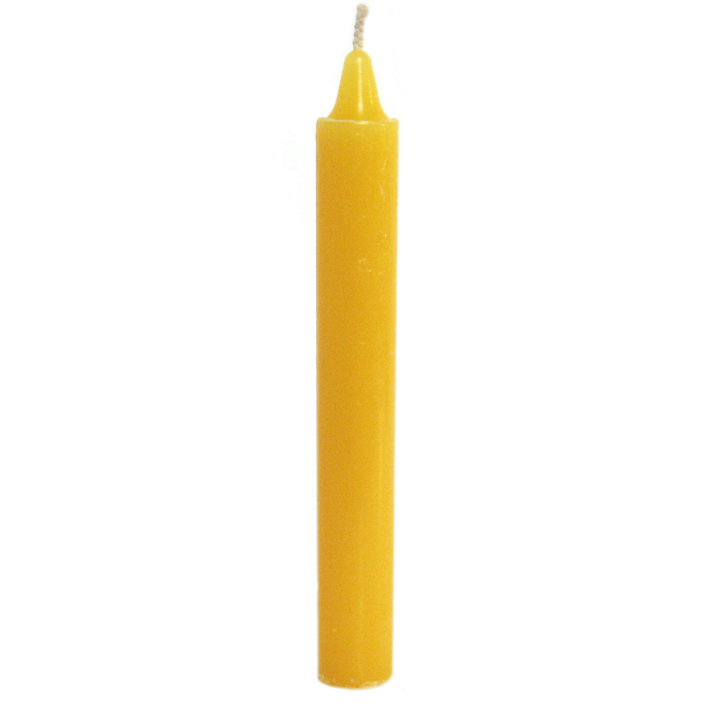 Yellow Candle (6 Inches) – Household or Spell Taper Candle – Sold Individually