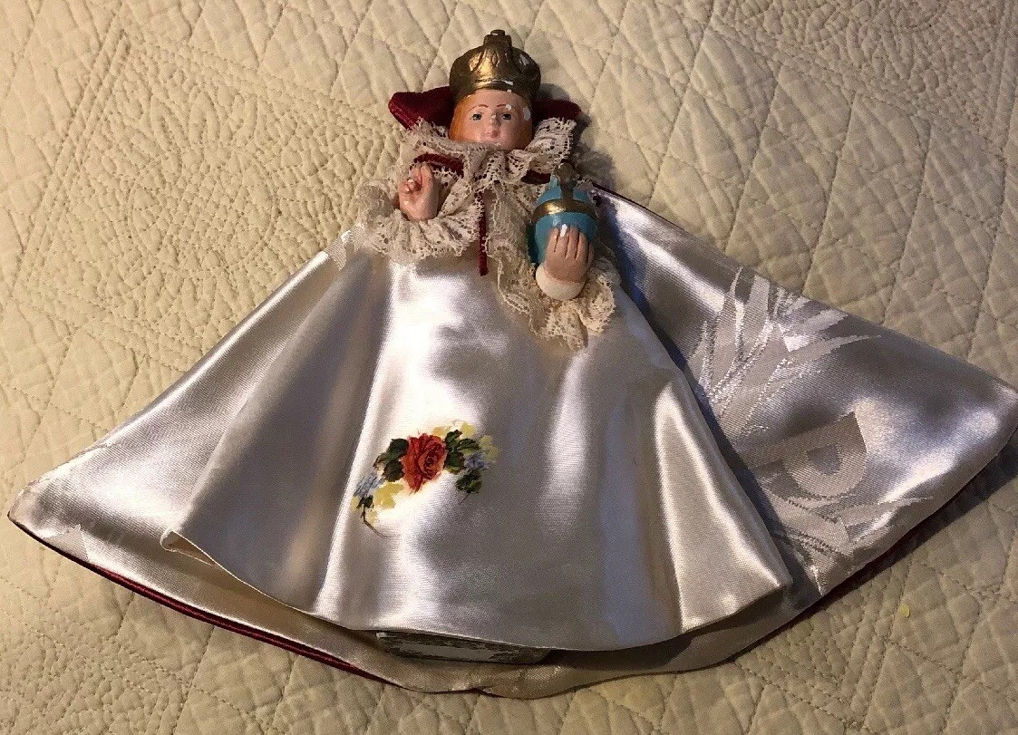 Vintage The Queen Ceramic Small Stautue Corination, Gown, Crown #345 7.5”
