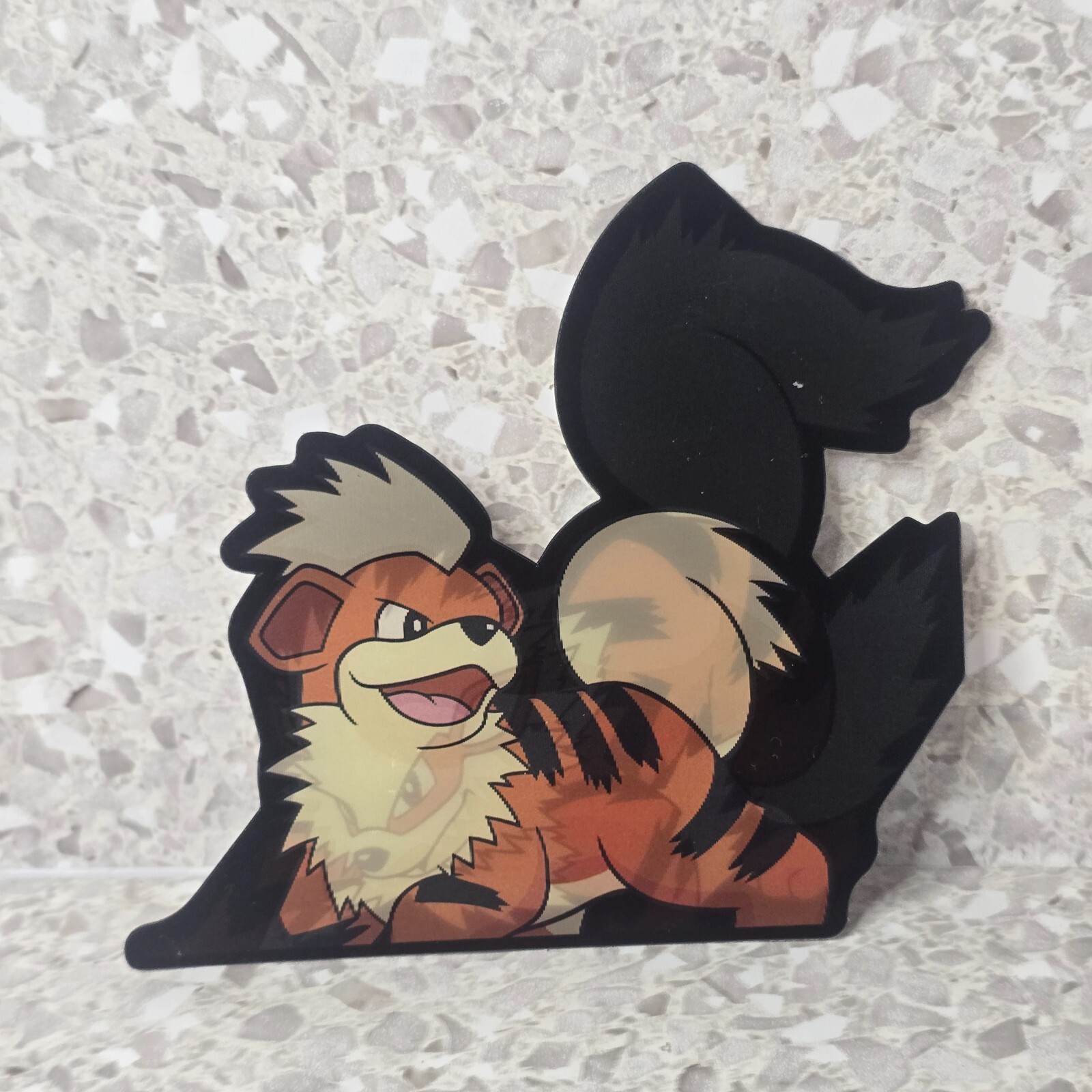 Pokemon Growlithe Arcanine Lenticular Window Peeker Decal US SELLER!