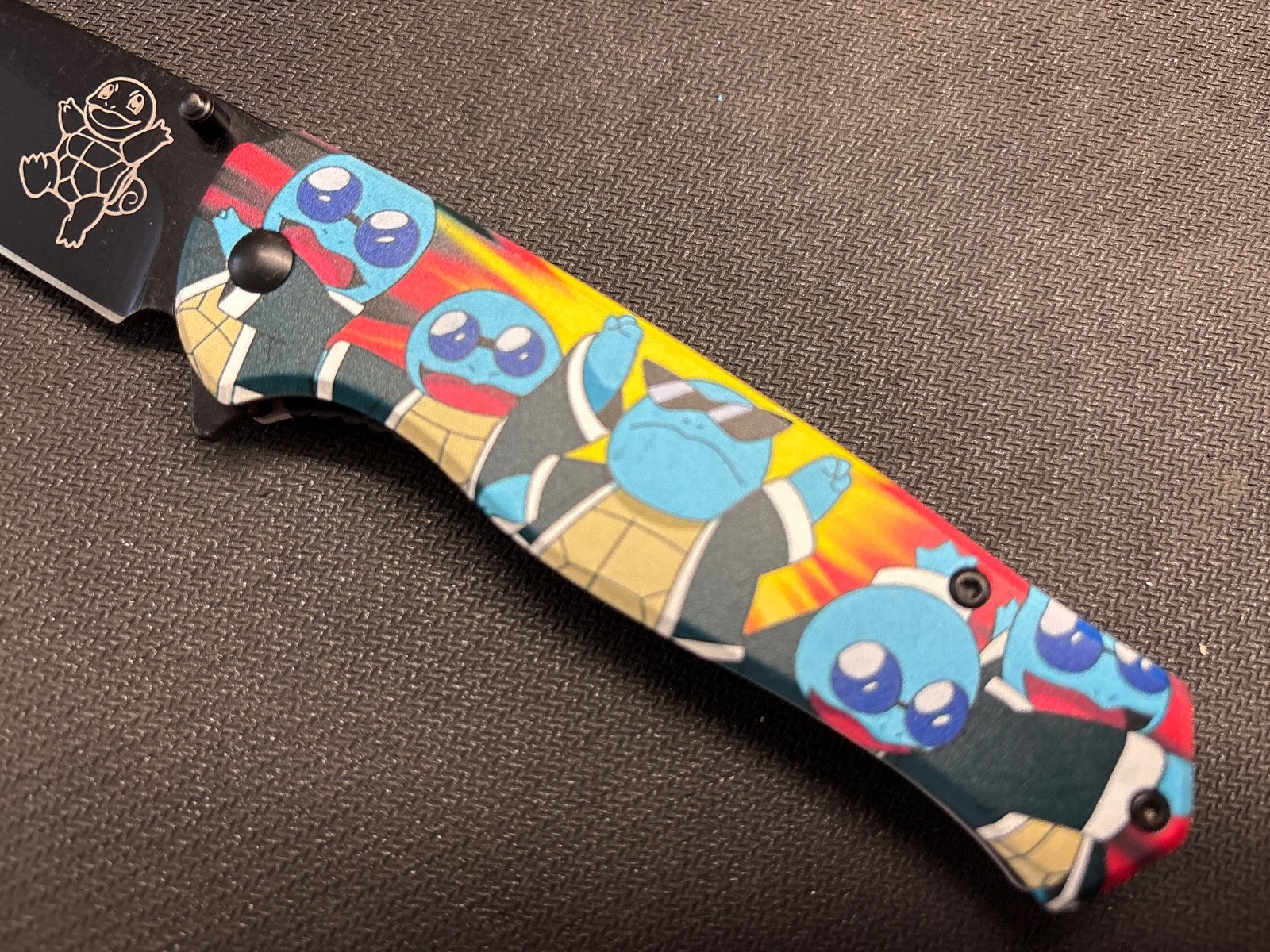 SQUIRTLE SQUAD Metal Tactical Spring Assisted Open Survival Pocket Knife 8”