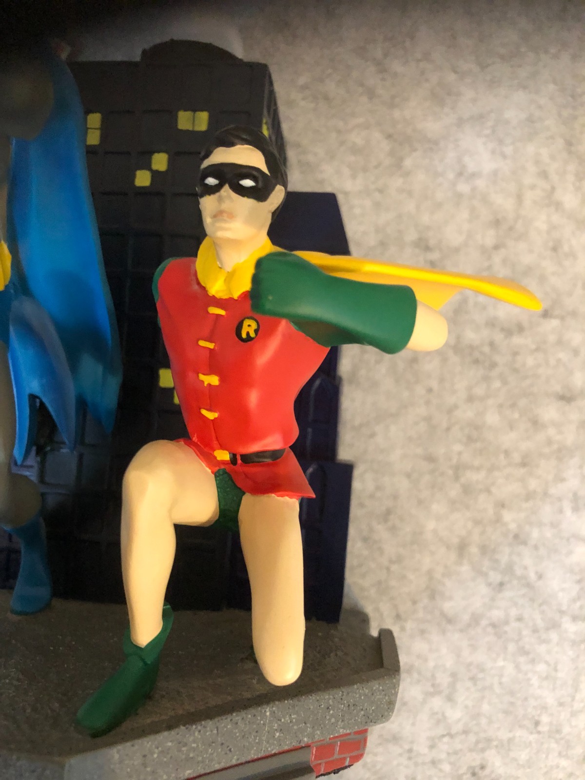 Vtg. 1999 Batman & Robin 16″ Lamp Warner Bros Studio Store Exclusive DC Comics