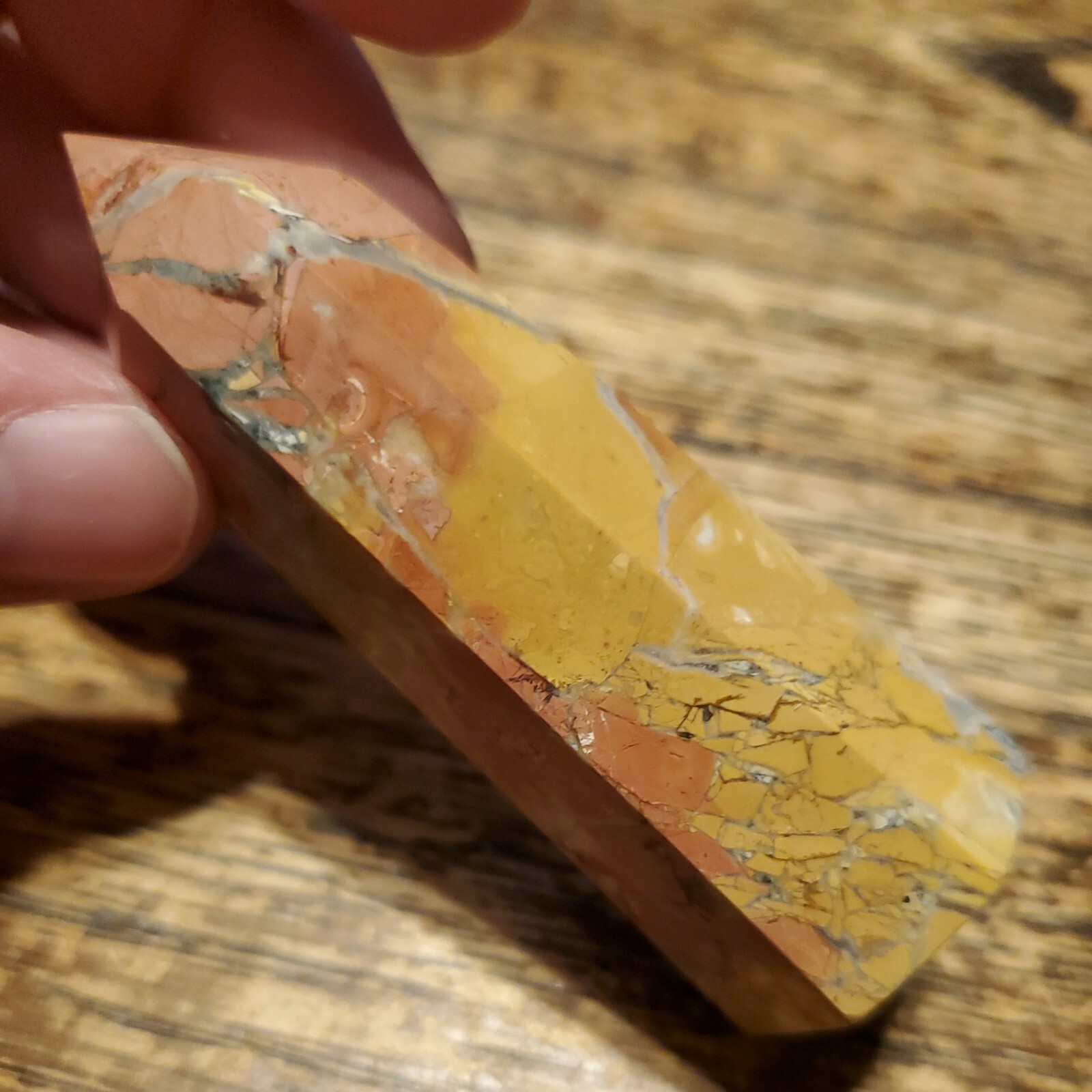 Maligano Jasper Crystal Tower Point 2.86in, 68g