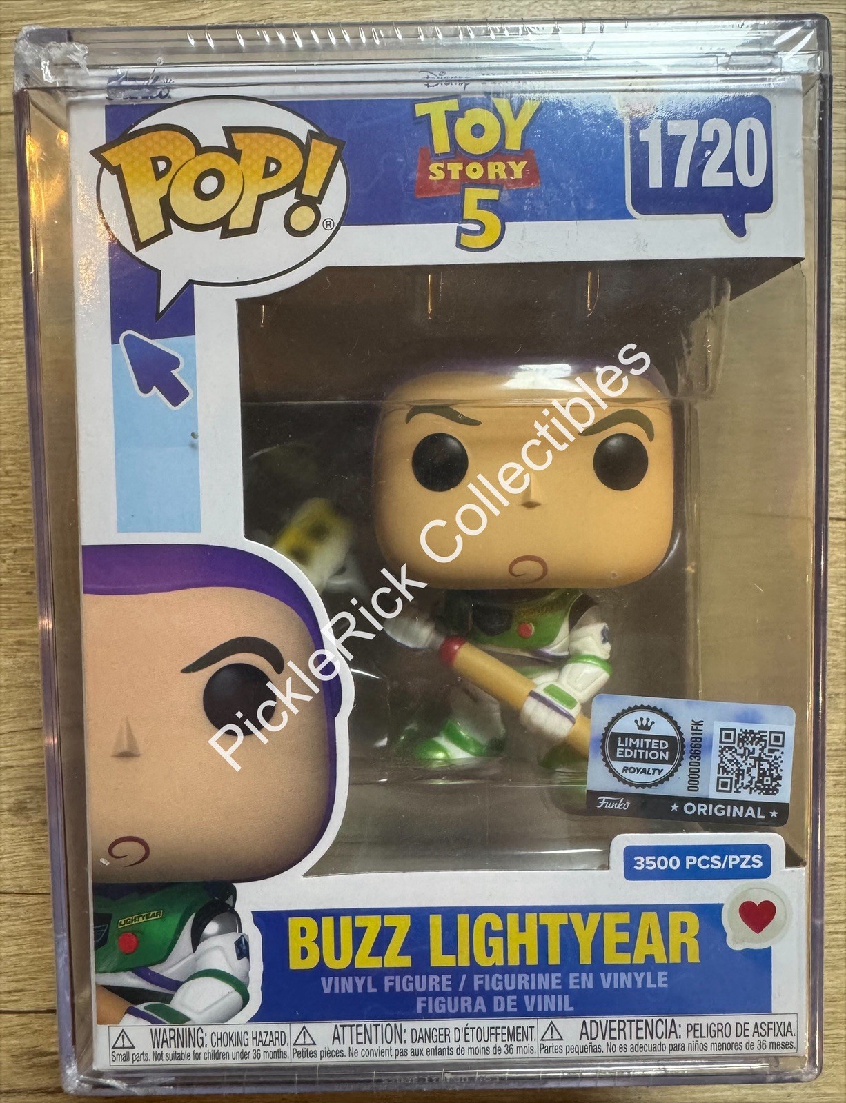 Funko Pop Toy Story 5 Buzz Lightyear #1720 LE3500 Vinyl Figure & Hard Case
