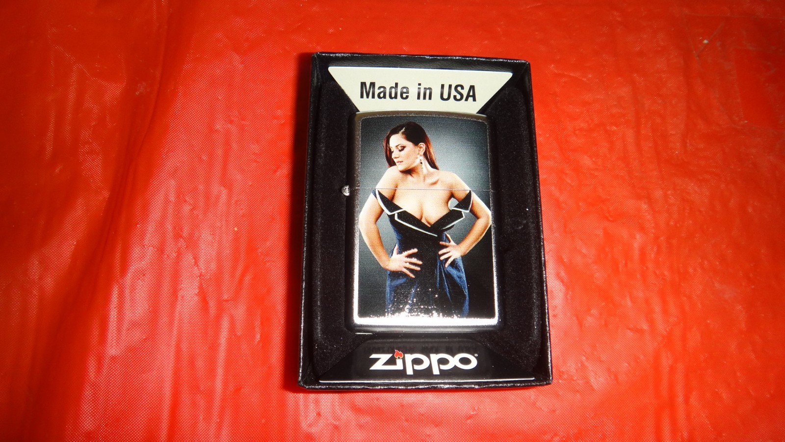 2014=205=Spanish Dancer=ZIPPO Fuel Lighter Satin Chrome=NIB=USA=
